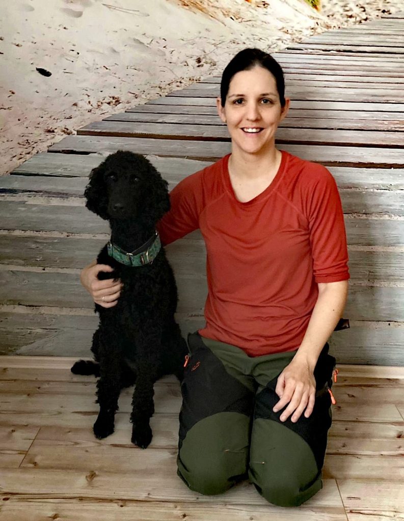 Frau und Hund