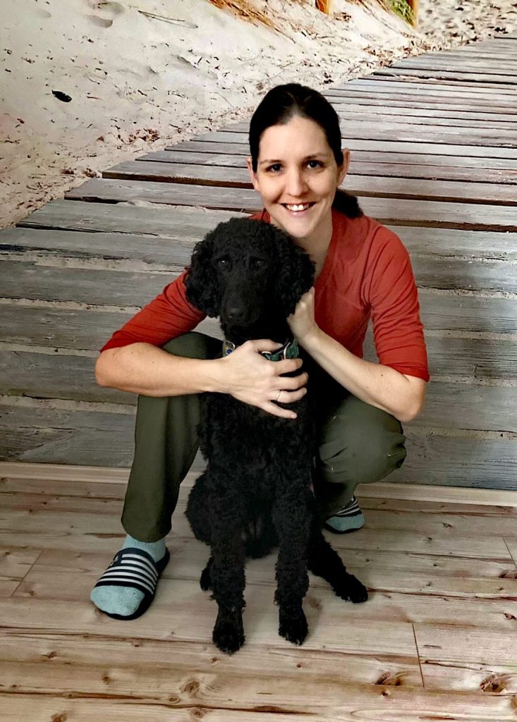 Frau und Hund